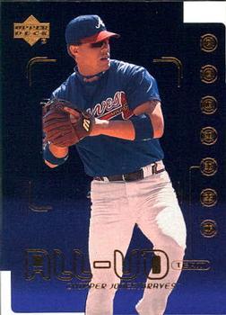 #525 Chipper Jones - Atlanta Braves - 2000 Upper Deck Baseball