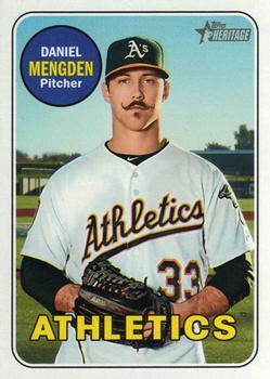 #525 Daniel Mengden - Oakland Athletics - 2018 Topps Heritage Baseball
