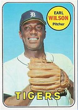#525 Earl Wilson - Detroit Tigers - 1969 Topps Baseball