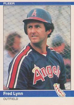 #525 Fred Lynn - California Angels - 1984 Fleer Baseball