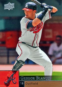 #525 Gregor Blanco - Atlanta Braves - 2009 Upper Deck Baseball