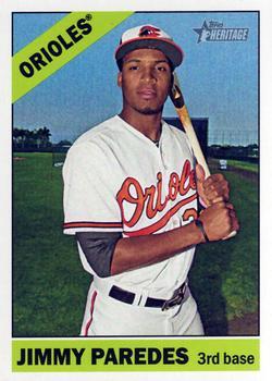 #525 Jimmy Paredes - Baltimore Orioles - 2015 Topps Heritage Baseball