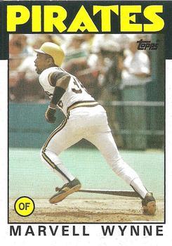 #525 Marvell Wynne - Pittsburgh Pirates - 1986 Topps Baseball
