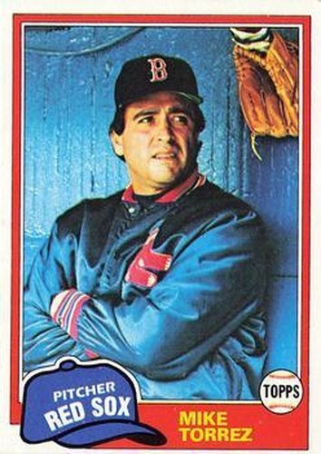 #525 Mike Torrez - Boston Red Sox - 1981 Topps Baseball