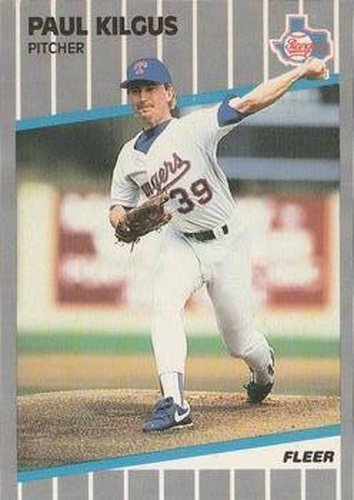 #525 Paul Kilgus - Texas Rangers - 1989 Fleer Baseball