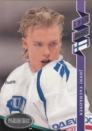 #525 Jonni Vauhkonen - Finland - 1993-94 Parkhurst Hockey