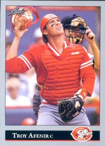 #525 Troy Afenir - Cincinnati Reds - 1992 Leaf Baseball