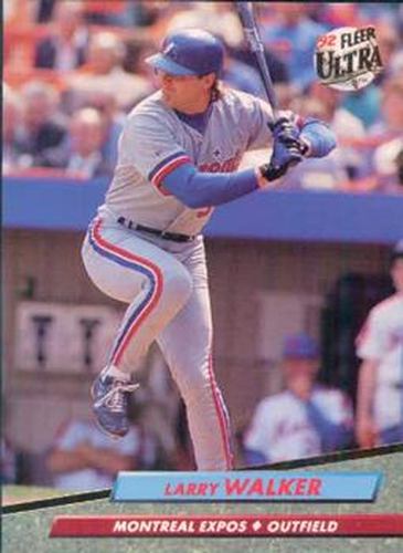 #525 Larry Walker - Montreal Expos - 1992 Ultra Baseball