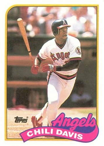 #525 Chili Davis - California Angels - 1989 Topps Baseball