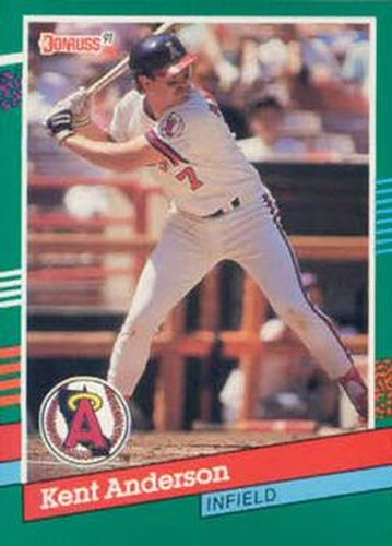 #525 Kent Anderson - California Angels - 1991 Donruss Baseball