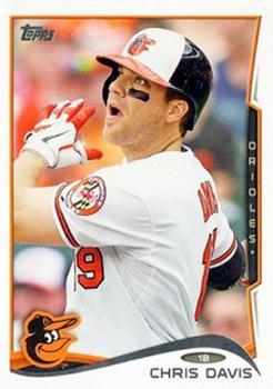 #525c Chris Davis - Baltimore Orioles - 2014 Topps Baseball