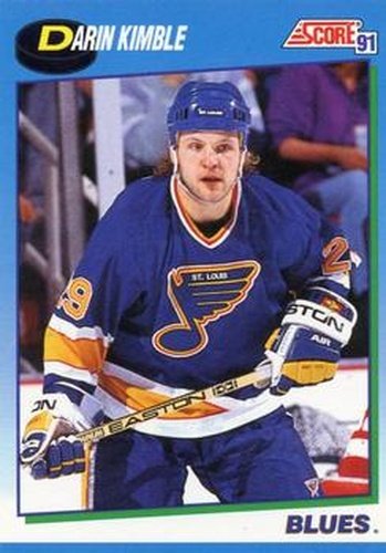 #526 Darin Kimble - St. Louis Blues - 1991-92 Score Canadian Hockey
