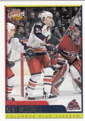 #526 Kent McDonell - Columbus Blue Jackets - 2003-04 Pacific Complete Hockey