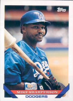 #526 Mike Sharperson - Los Angeles Dodgers - 1993 Topps Baseball