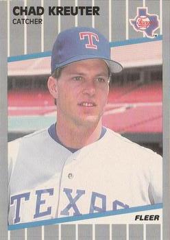 #526 Chad Kreuter - Texas Rangers - 1989 Fleer Baseball