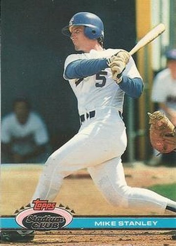 #526 Mike Stanley - Texas Rangers - 1991 Stadium Club Baseball