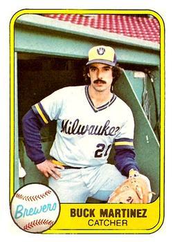#526 Buck Martinez - Milwaukee Brewers - 1981 Fleer Baseball