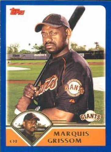 #526 Marquis Grissom - San Francisco Giants - 2003 Topps Baseball