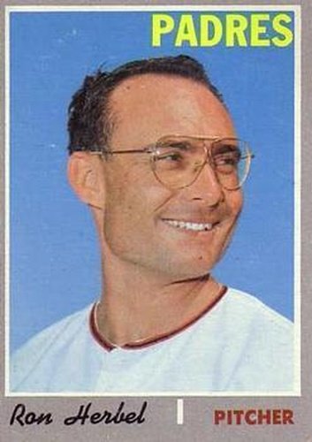#526 Ron Herbel - San Diego Padres - 1970 Topps Baseball