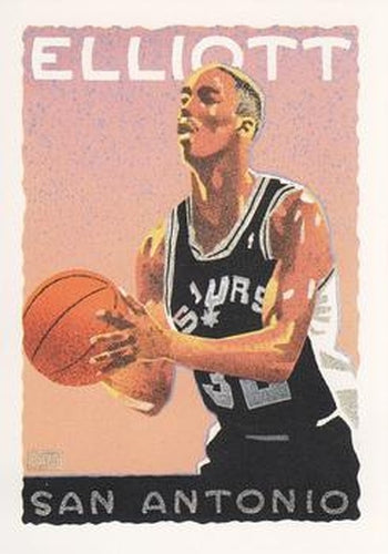 #526 Sean Elliott - San Antonio Spurs - 1991-92 Hoops Basketball