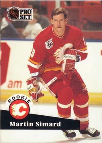 #526 Martin Simard - 1991-92 Pro Set Hockey
