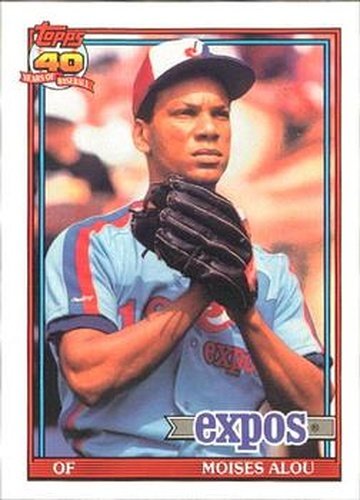 #526 Moises Alou - Montreal Expos - 1991 O-Pee-Chee Baseball