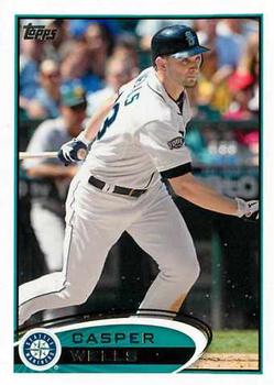 #526 Casper Wells - Seattle Mariners - 2012 Topps Baseball