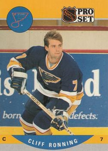 #526 Cliff Ronning - St. Louis Blues - 1990-91 Pro Set Hockey