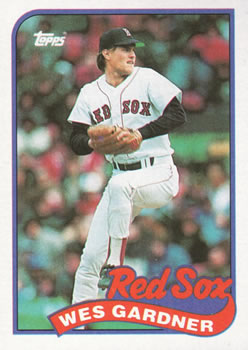#526 Wes Gardner - Boston Red Sox - 1989 Topps Baseball