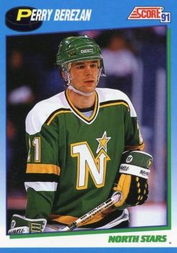 #527 Perry Berezan - Minnesota North Stars - 1991-92 Score Canadian Hockey