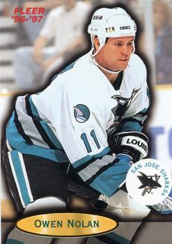 #100 Owen Nolan - San Jose Sharks - 1996-97 Fleer Hockey