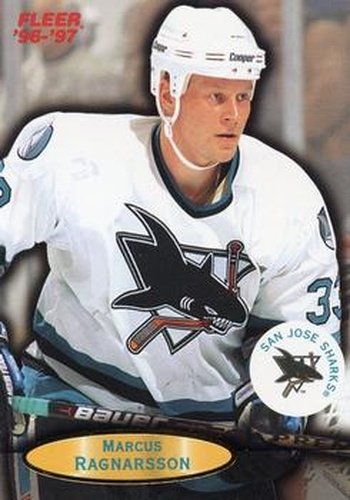 #101 Marcus Ragnarsson - San Jose Sharks - 1996-97 Fleer Hockey