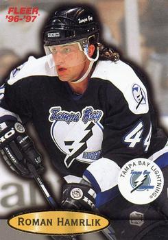 #104 Roman Hamrlik - Tampa Bay Lightning - 1996-97 Fleer Hockey