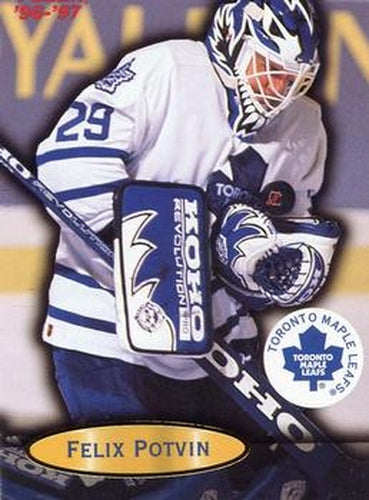 #109 Felix Potvin - Toronto Maple Leafs - 1996-97 Fleer Hockey