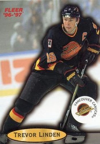 #112 Trevor Linden - Vancouver Canucks - 1996-97 Fleer Hockey