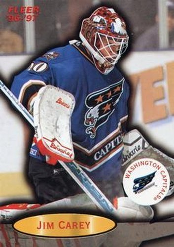 #116 Jim Carey - Washington Capitals - 1996-97 Fleer Hockey