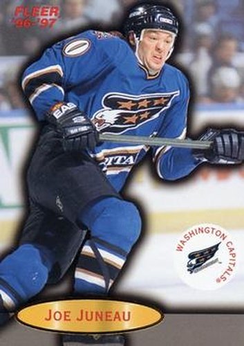 #118 Joe Juneau - Washington Capitals - 1996-97 Fleer Hockey