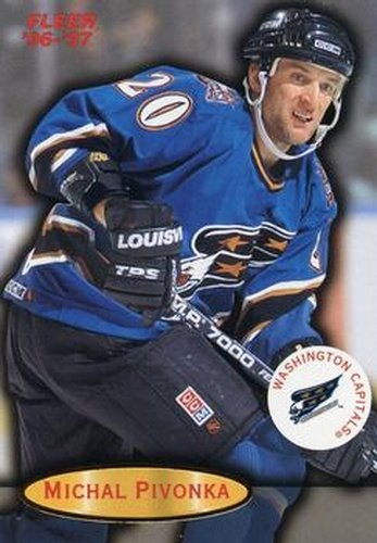 #119 Michal Pivonka - Washington Capitals - 1996-97 Fleer Hockey
