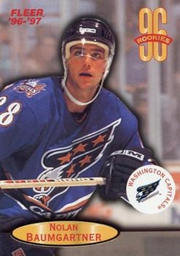 #121 Nolan Baumgartner - Washington Capitals - 1996-97 Fleer Hockey