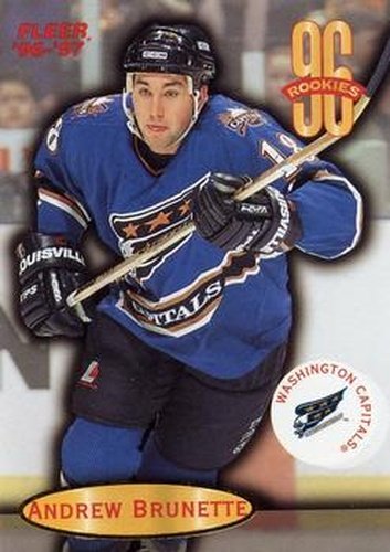 #124 Andrew Brunette - Washington Capitals - 1996-97 Fleer Hockey