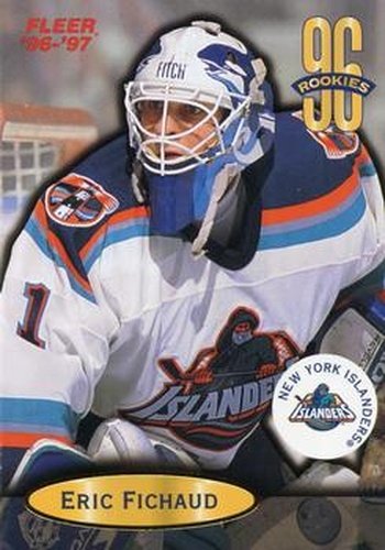 #127 Eric Fichaud - New York Islanders - 1996-97 Fleer Hockey