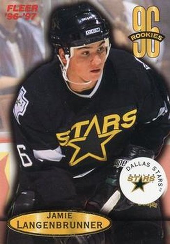 #129 Jamie Langenbrunner - Dallas Stars - 1996-97 Fleer Hockey