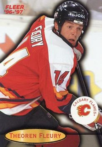 #12 Theoren Fleury - Calgary Flames - 1996-97 Fleer Hockey
