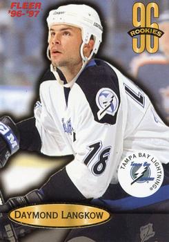 #130 Daymond Langkow - Tampa Bay Lightning - 1996-97 Fleer Hockey