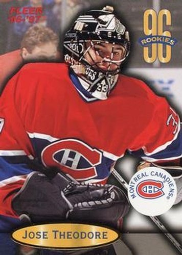 #134 Jose Theodore - Montreal Canadiens - 1996-97 Fleer Hockey