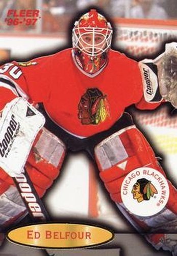 #15 Ed Belfour - Chicago Blackhawks - 1996-97 Fleer Hockey