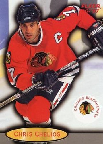 #16 Chris Chelios - Chicago Blackhawks - 1996-97 Fleer Hockey
