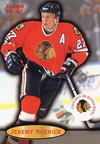 #18 Jeremy Roenick - Chicago Blackhawks - 1996-97 Fleer Hockey