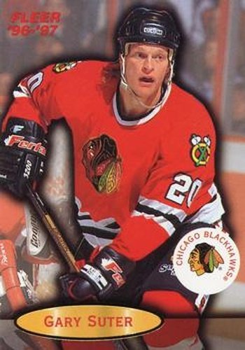 #19 Gary Suter - Chicago Blackhawks - 1996-97 Fleer Hockey