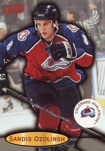 #23 Sandis Ozolinsh - Colorado Avalanche - 1996-97 Fleer Hockey